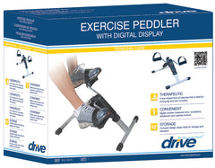 Folding Exercise Peddler with Electronic Display