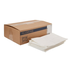 McKesson Deluxe Disposable Pillowcase - White 21 x 30 Inch Standard Size - Case of 100