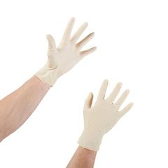 Powder-Free Latex Exam Gloves - Smooth, Beaded Cuff, Ambidextrous, Non-Sterile