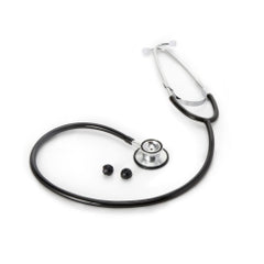 Professional Aluminum Chestpiece Stethoscope - Double-Sided Diagnostic Tool for Medical Professionals, 22 Inch, Black
