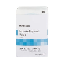 McKesson Polyester Non-Adherent Wound Dressing - Sterile Medical Pad for Light Drainage