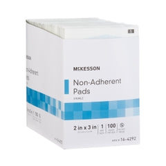 McKesson Polyester Non-Adherent Wound Dressing - Sterile Medical Pad for Light Drainage