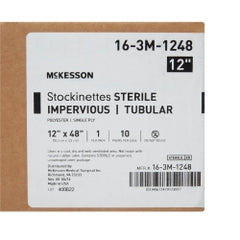 McKesson Sterile Impervious Surgical Stockinette 12x48 Inch - Textured Polyester