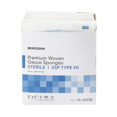 USP Type VII Sterile Gauze Sponges - 100% Cotton Medical Grade Wound Dressing & Prep Pads