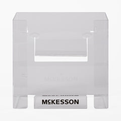 Glove Box Holder Wall Mount 2-Box Capacity - Clear Plastic, Horizontal/Vertical, Latex-Free - 4x10x10.75 Inch