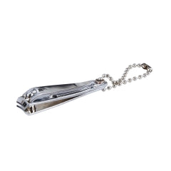Professional Fingernail Clippers with File & Keychain - Curved Jaw Design (12.4 x 54.4 x 13.5 mm)