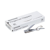 Professional Fingernail Clippers with File & Keychain - Curved Jaw Design (12.4 x 54.4 x 13.5 mm)