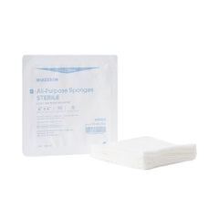 Sterile Nonwoven Gauze Sponges 4x4 - 4-Ply Medical Grade Cotton Wound Care Dressing