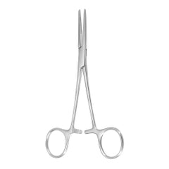 Argent Kelly Forceps - 5.5 Inch Curved Hemostatic Surgical Instrument with Ratchet Lock