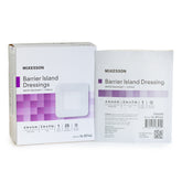 McKesson Composite Barrier Island Dressing, Water-Resistant, Sterile - 6 x 6 Inch