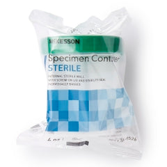 McKesson Sterile Specimen Container with Screw Cap - 4 oz, Graduated, Tamper-Evident Seal