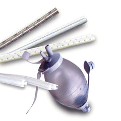 4-Channel Fluted Wound Drain Tube with Trocar - Sterile Silicone Surgical Drain (10Fr, 15Fr, 19Fr Available)