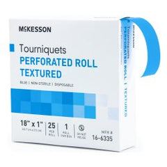Disposable Non-Sterile Tie Tourniquet Band on Roll, 18 Inch - Box of 25