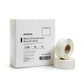 Sterilization Load Record Labels - Universal Blank Tracking Labels for Steam, EO Gas & STERRAD Systems (3/4 x 1-1/8 Inch)