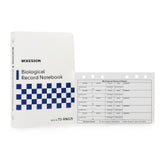 Biological Record Notebook - 5 x 7.5 Inch White Sterilization Log Book for Healthcare