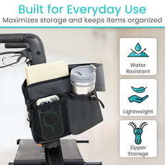 Ergonomic Rollator Bag - Mobility Storage