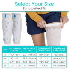 Catheter Leg Bag Holder (2 Pack)