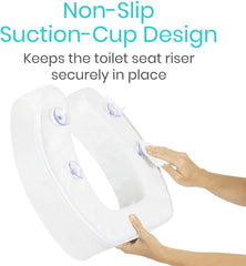 Cushioned Toilet Seat Riser (4 inch)