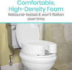 Cushioned Toilet Seat Riser (4 inch)
