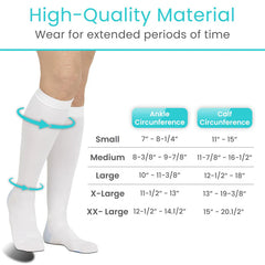 Knee High Anti Embolism Stockings 15-20mmHg