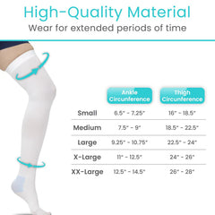 Thigh High Anti Embolism Stockings 15-20mmHg