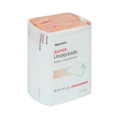 McKesson Super Incontinence Underpads - Moderate Absorbency, Fluff/Polymer Core, Disposable (UPMD2336)