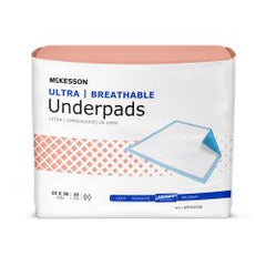 Ultra Breathable Underpads - Heavy Absorbency - 23 x 36 Inch - Disposable Incontinence Bed Pads
