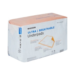 Ultra Breathable Underpads - Heavy Absorbency - 23 x 36 Inch - Disposable Incontinence Bed Pads