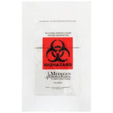 Specimen Transport Bags with Document Pouch - 6x9 Inch Biohazard Bags, Reclosable Seal, 1.6 Mil Polyethylene (100/Pack)