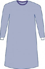 SMS Nonreinforced Isolation Gown - 5-Layer AAMI Rated Barrier Protection, Blue