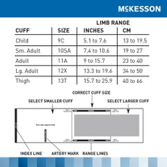 Professional Aneroid Sphygmomanometer Blood Pressure Monitor with X-Large Cuff - 2-Tube Design, Navy Blue (Case of 20)