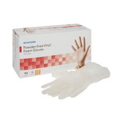 Powder-Free Vinyl Exam Gloves Clear - Latex-Free, Ambidextrous, Smooth Surface, 9.4 Inch