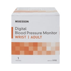 Digital Blood Pressure Monitor with Wrist Cuff - Automatic One-Touch Operation with Memory Storage