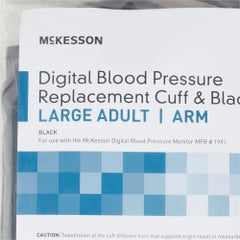 McKesson Blood Pressure Cuff - Large Adult Arm Nylon Cuff with Standard Inflation Bulb