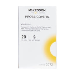 McKesson LUMEON Film & Paper Thermometer Probe Covers - Oral/Rectal, Case of 2000