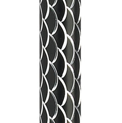 Offset Handle Cane Black Wave