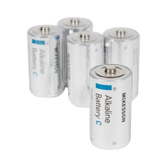McKesson 1.5V Disposable Alkaline Battery, C Cell - Long-Lasting Power for Medical Devices
