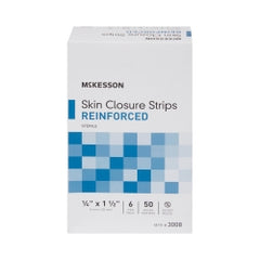 Reinforced Skin Closure Strips - Sterile Wound Closure Tape 1/4 x 1-1/2 inch