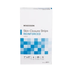 Sterile Skin Closure Strips 1 x 5 Inch - Reinforced Wound Closure Tape for Cuts and Lacerations