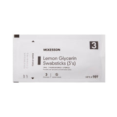 Lemon Glycerin Oral Swabsticks - Sterile Premoistened Mouth Care Swabs 4-Inch