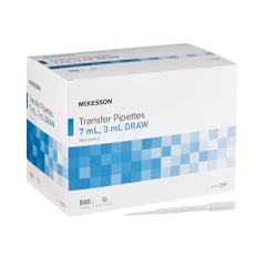 McKesson Transfer Pipettes - One-Piece LDPE, Non-Sterile, Shatter-Resistant (Case)