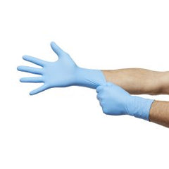 Confiderm 6.5CX Nitrile Exam Gloves - Powder-Free Chemo-Tested Extended Cuff (Blue, 12 Inch)