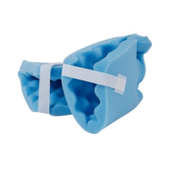 Heel Protection Pad - Convoluted Foam Cushion with Hook & Loop Strap, Blue, 6.5 x 6.5 Inch, Reusable