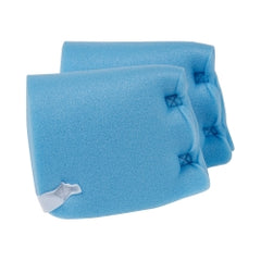 Heel Protection Pad - Convoluted Foam Cushion with Hook & Loop Strap, Blue, 6.5 x 6.5 Inch, Reusable