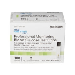 Blood Glucose Test Strips - 100 Count Professional Monitoring System with No Coding Required