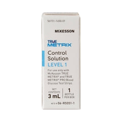 Blood Glucose Control Solution - Quality Check for Glucose Meters & Test Strips, 3.0mL