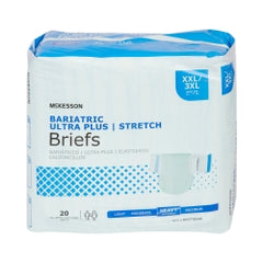 Bariatric Ultra Plus Stretch Briefs - Heavy Absorbency Adult Incontinence Underwear (2X-3X Large)