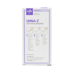 Medline Unna-Z Zinc Oxide Compression Bandages - 4 Inch x 10 Yard Venous Ulcer Treatment