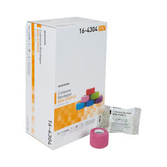 Elastic Cohesive Compression Bandage - Self-Adhering Medical Wrap for Sprains, Strains & Wound Care Support