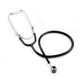 Professional Classic Stethoscope - Double-Sided Aluminum Chestpiece - Pediatric 21 Inch - Black